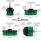 Drill Brush Power Scrubber By Useful Products 7 in W 5 in L Brush, Green G-S-542O-7X-QC-DB - alternate 7